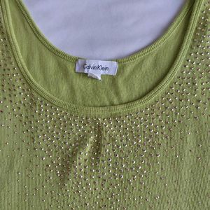 Calvin Klein Rhinestone Tank Top