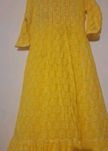 Yellow Long Frock