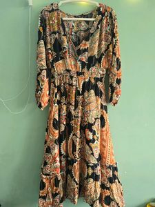 Zudio Paisley Print Maxi Dresss