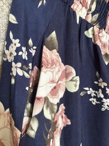 Navy Floral plazo