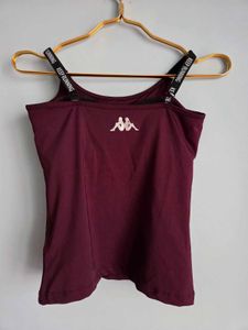 Kappa Padded Small 28" Maroon Tank Sports Top