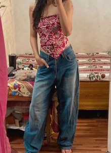 Bohemian Floral Print Top