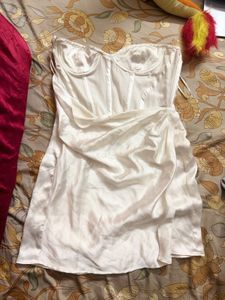 Zara satin CORSET mini dress