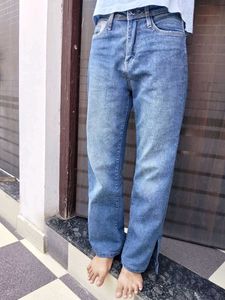 Stylish Blue Denim Jeans for Women straight jean