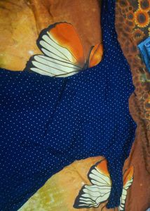 Navy Polka Dot frock