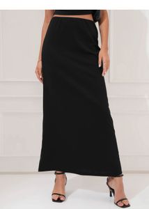 Sleek Black Maxi Skirt