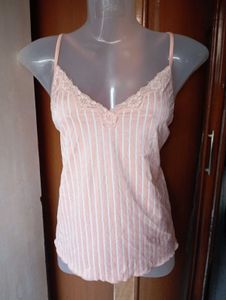 Cute Pink Striped Cami Top