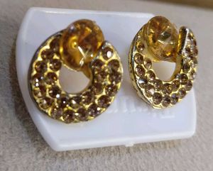Sparkling Goldtone Hoop Earrings With Free Gift 🎁