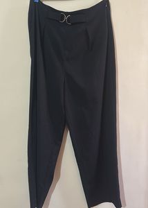 Elegant Black Wide Leg Trousers