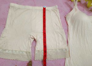 Padded Bra Camisole Top With Shorts