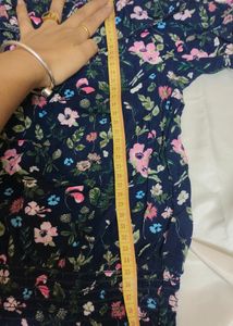 H&amp;M Floral Cold Shoulder Top