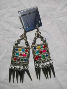 Combo 3 pice Boho Oxidized Jhumka Earrings Set