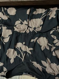 Harpa Black Midi A-line Dress