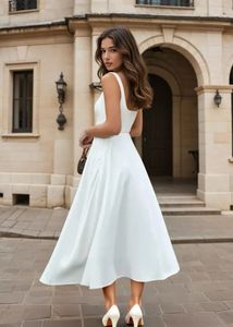 Newme Elegant White Sundress