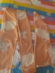 Peach Floral Print Co-ord Set