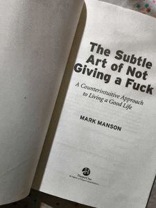 The Subtle Art of Not Giving a F*ck