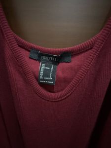 Red Tank Crop Top - L Size