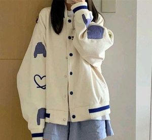 korean Graphic Varsity Jacket unisex