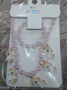 Unicorn Necklace &amp; Bracelet Set