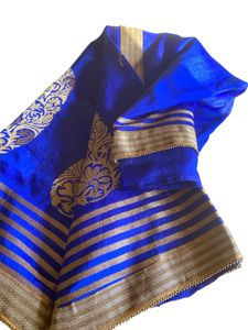 Blue Peacock Saree