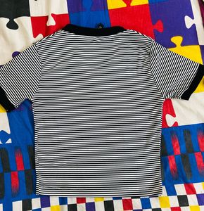 Striped V-Neck T-Shirt