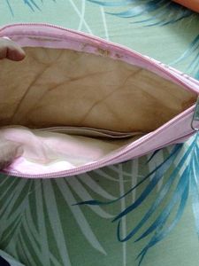 Elegant Pink Embroidered Pouch