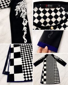 Black &amp; White Kurta with palazzo
