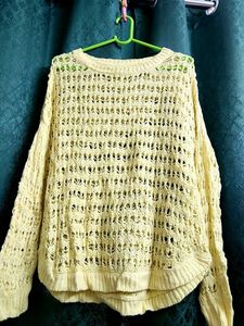 Pretty Yellow Knitted Top