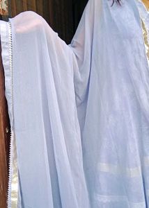 Lilac Printed Kurta Set with Dupatta