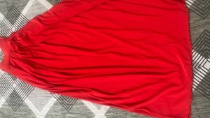 Red Wide Leg Pleated Palazzo