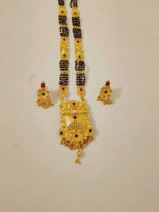 Elegant Gold Tone long Mangalsutra Set