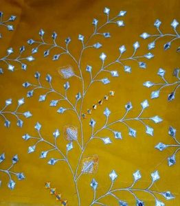 Beautiful Yellow Embroidered Gown