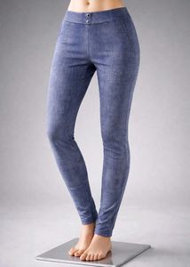 Blue Denim Look Leggings