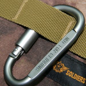 CAMPING EQUIPMENT ALUMINUM CARABINER HUNTING SURVIVAL KIT LOCK MOUNTAIN TRAVEL ACCESSORIES ( 1 PC )