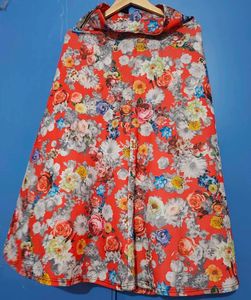 Chic Floral Print Midi Skirt