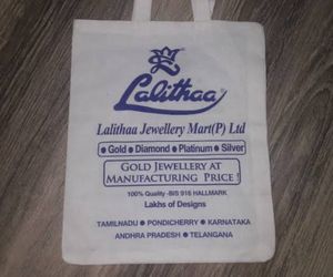 Lalithaa Jewellery Reusable Tote Bag-Pack of 2