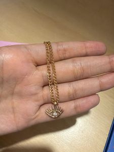 Gold Evil Eye Necklace
