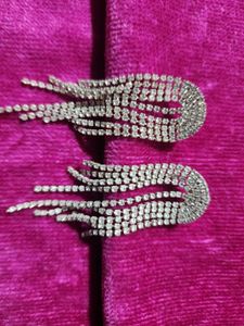 Sparkling Rhinestone Fringe Earrings