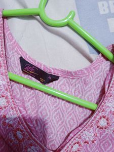 Pink Printed Kurta Set