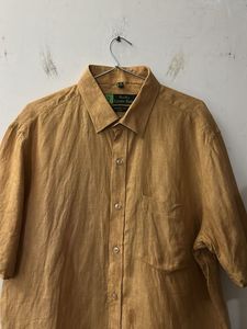 Men's Short Sleeve Linen Shirt