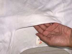 Basic White Square Neck T-Shirt