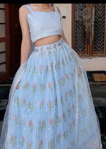 Floral Print Lehenga Choli