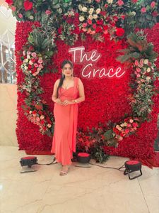 Elegant Coral Gown