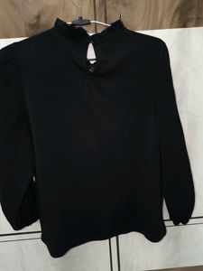 Elegant Black 3/4th sleeve Top