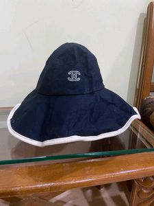 chanal Stylish Black Bucket Hat