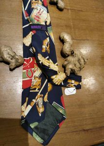 Monolith Sports Motif Imported Tie