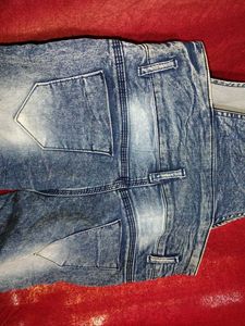 Acid Wash Denim dungree Overalls