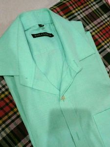 Men's Mint Green Casual Shirt