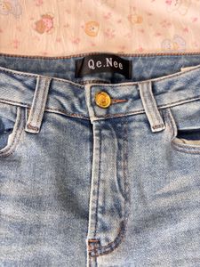 Flared Jeans with Lace Detailing