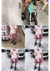 Cute Pink Floral Top and Skirt Set